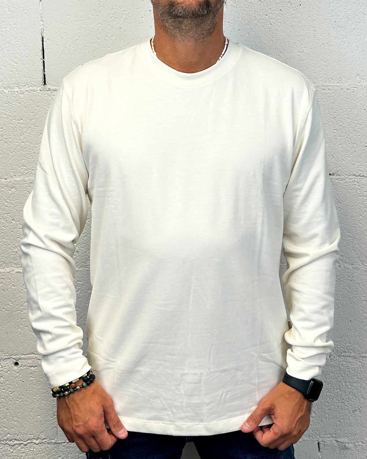T-shirt GIANNI LUPO White Manica Lunga