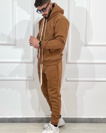 Tuta Completa ONLYONE Felpata Cammello