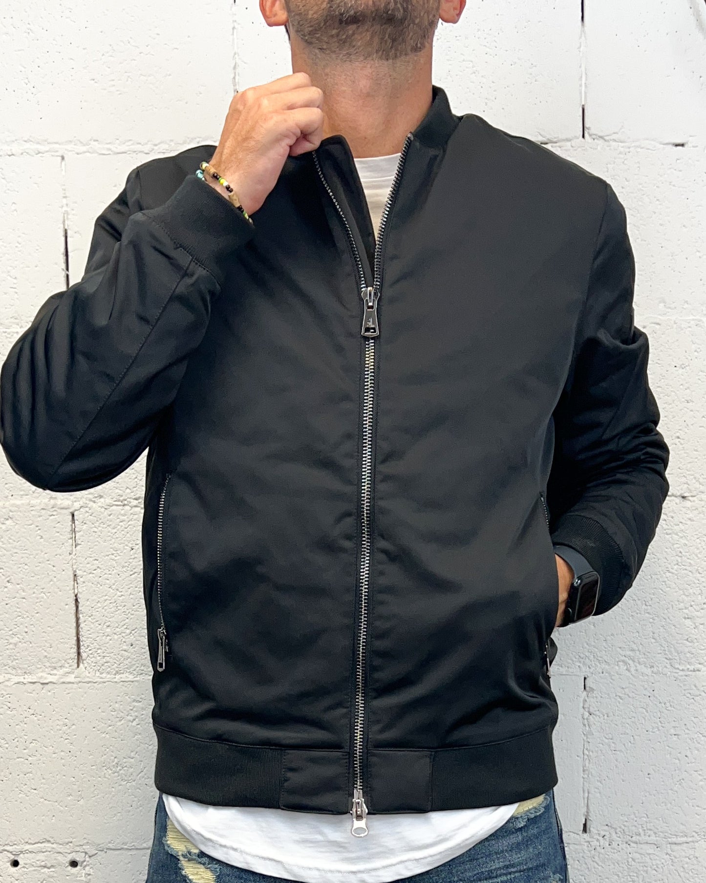 Bomber GIANNI LUPO Total Black