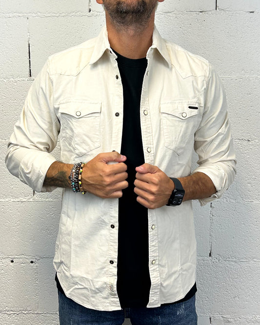 Camicia Vellutino GIANNI LUPO Panna