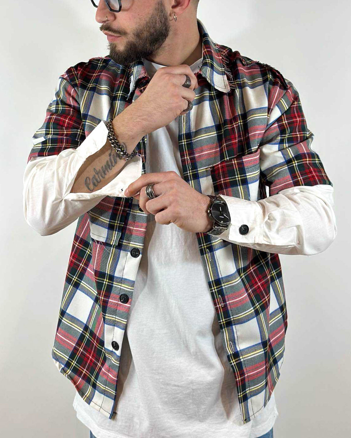 Camicia combinata ONLYONE Check Clear