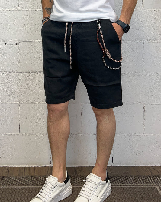 Bermuda Lino GIANNI LUPO Black