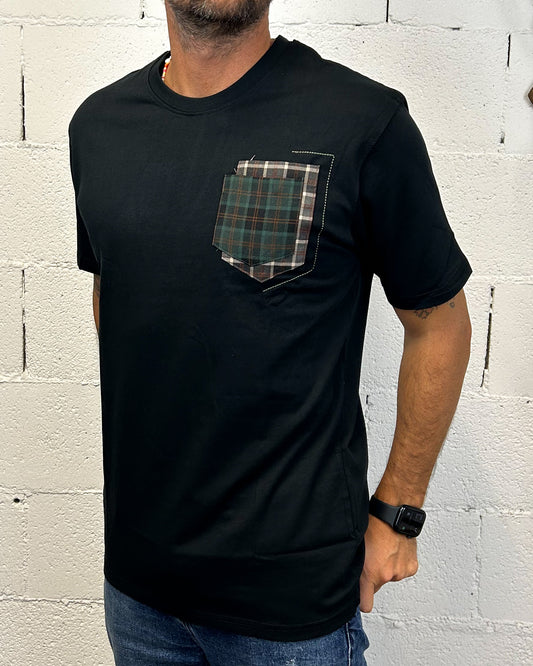 T-shirt Taschino Nera GIANNI LUPO