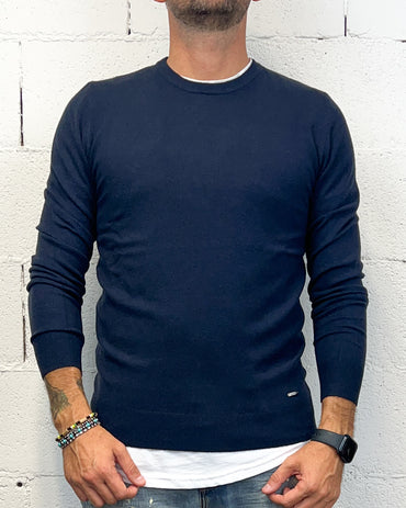 Paricollo Viscosa GIANNI LUPO Navy