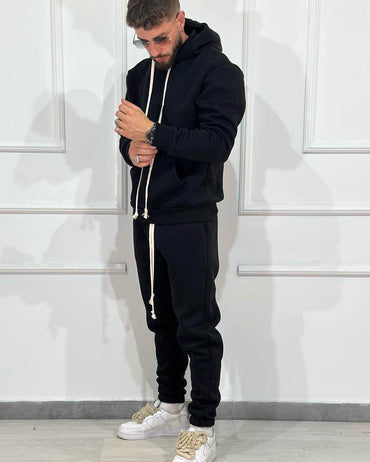 Tuta Completa ONLYONE Felpata nera