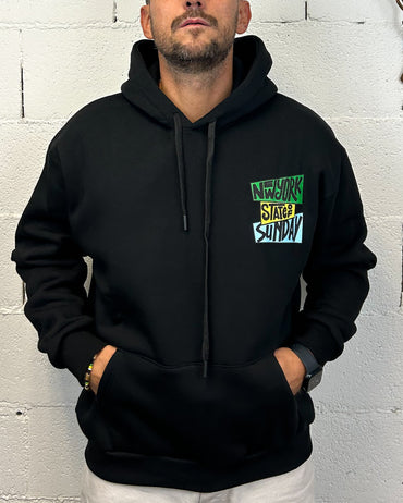 Felpa DROPIN Cappuccio Saturday Nera