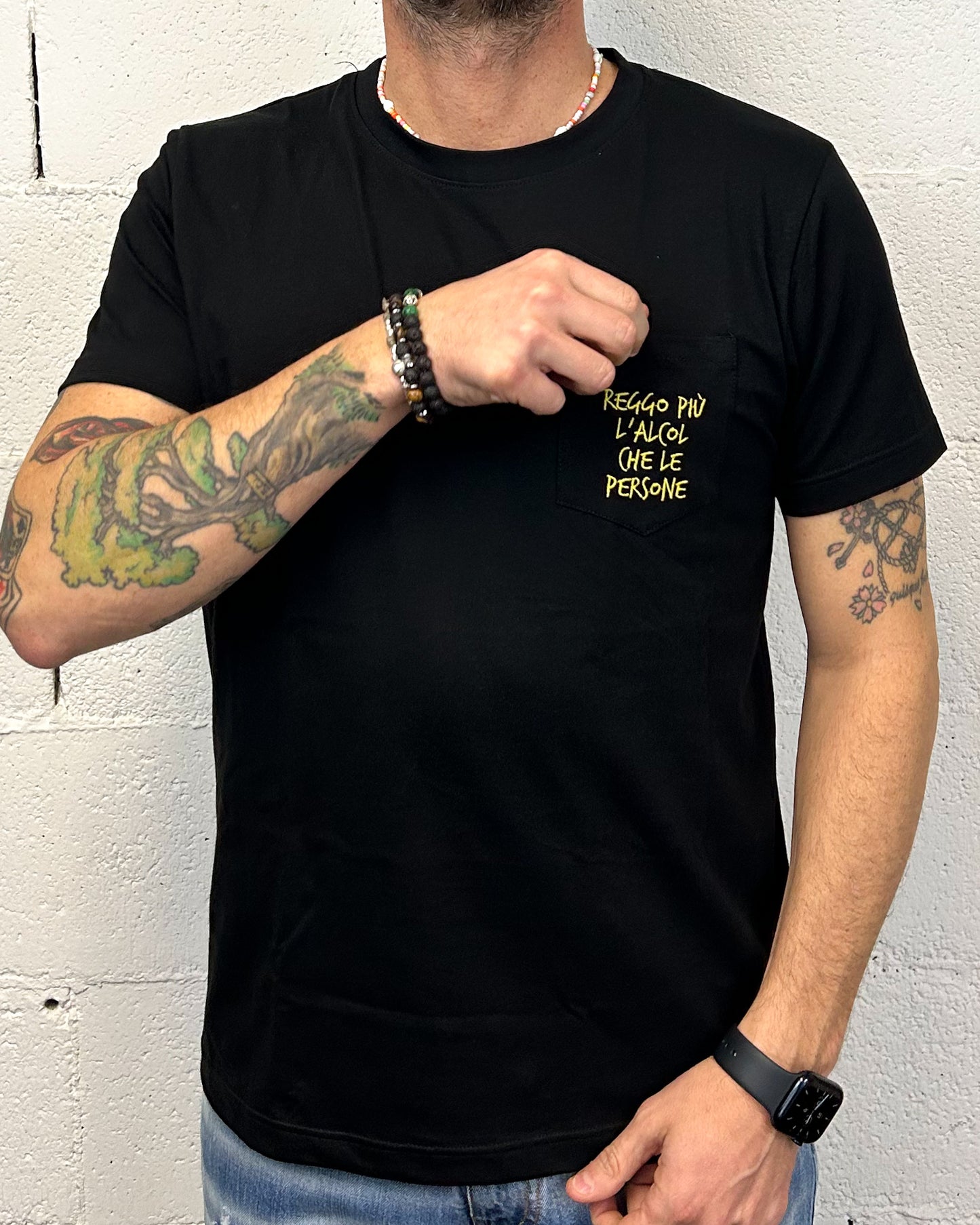T-shirt DROPIN “Reggo più l’alcool”