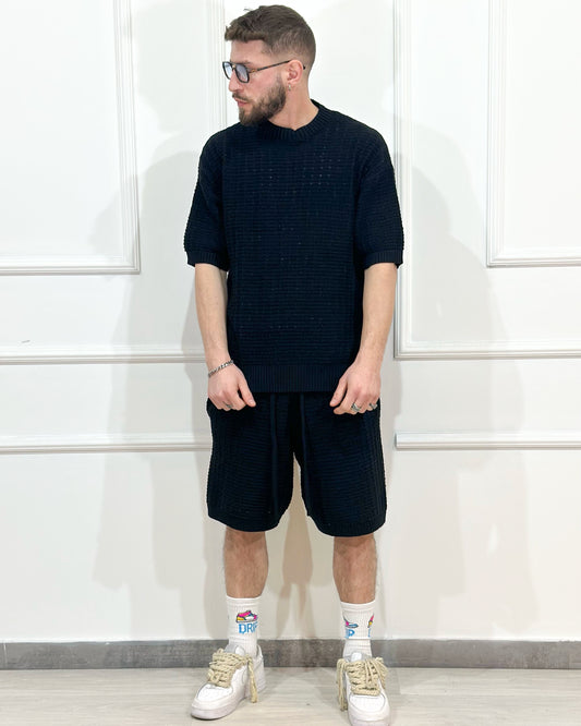 Coordinato Cotone QYB Nero