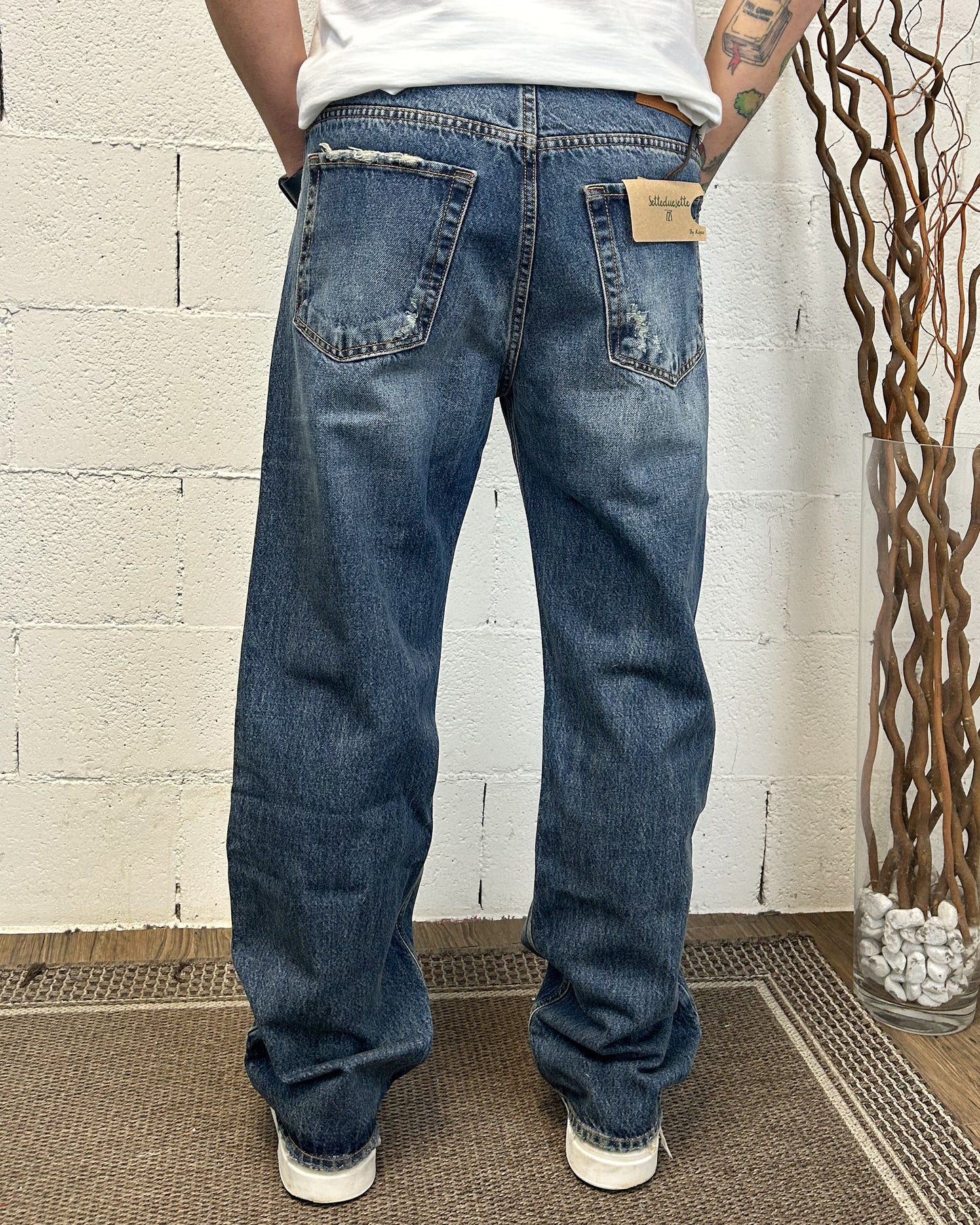 Jeans Baggy Fondo Ampio KLIXS 727 Rammendi
