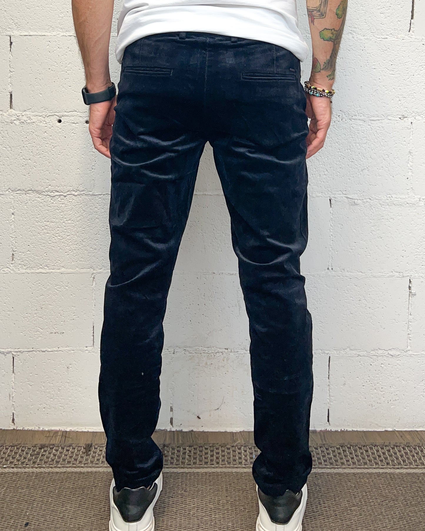 Chino Velluto Costa Piccola GIANNI LUPO Navy