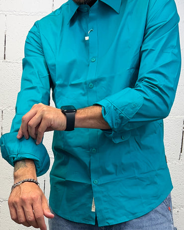 Camicia GIANNI LUPO Slim Pavone