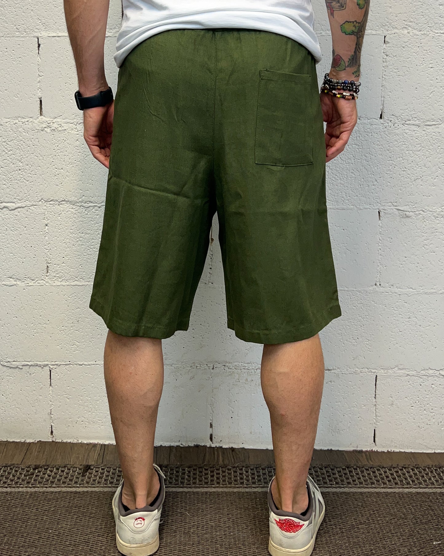 Bermudone Lino CHROY verde