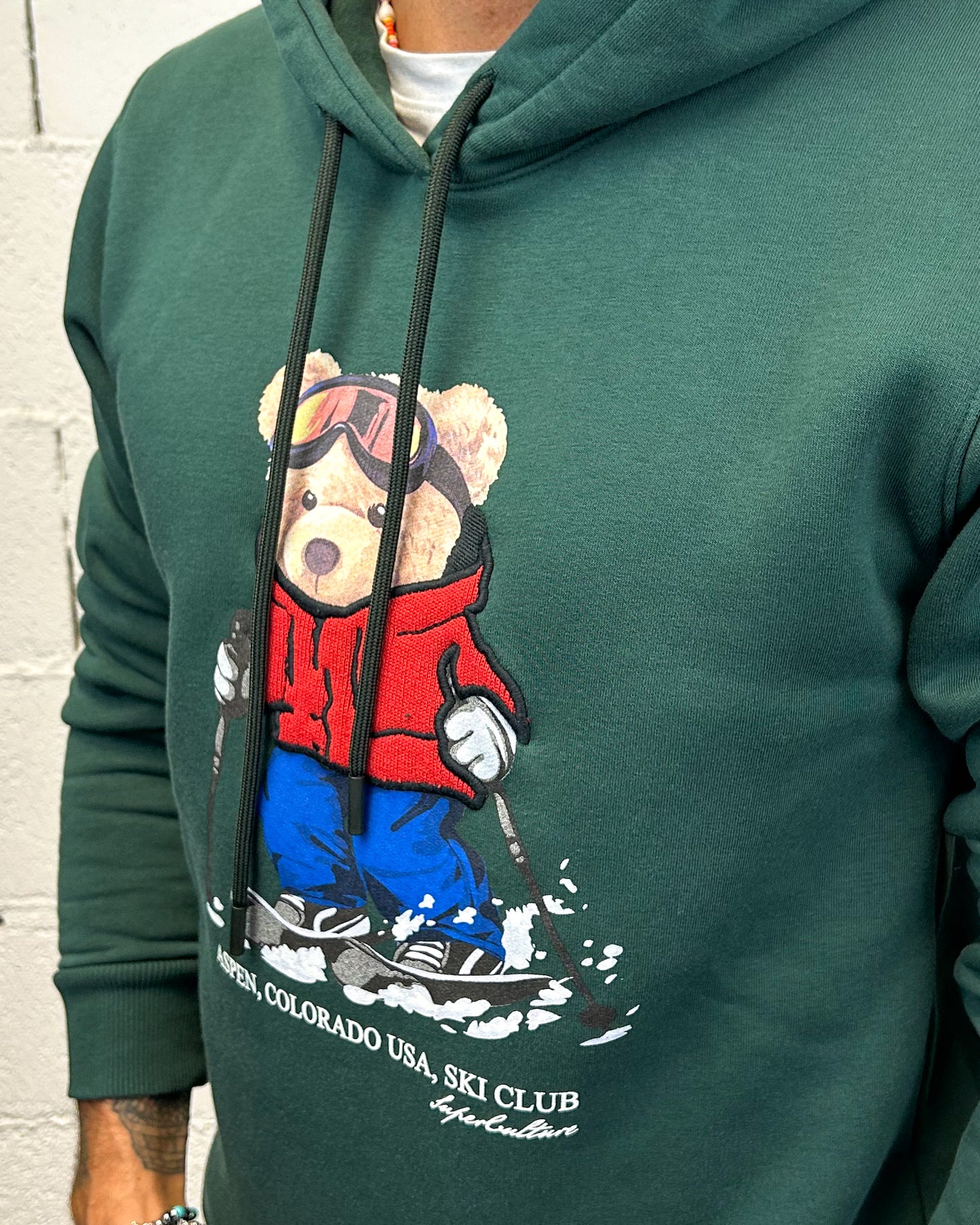 Felpa Cappuccio SUPERCULTURE Teddy Aspen Bosco