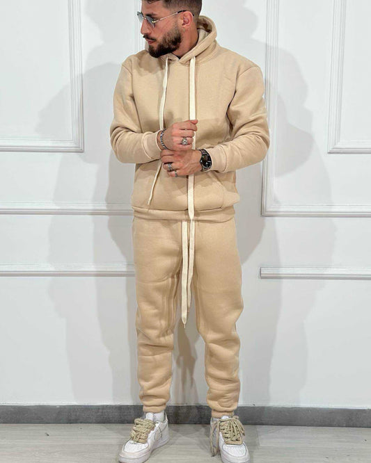 Tuta Completa ONLYONE Felpata Beige