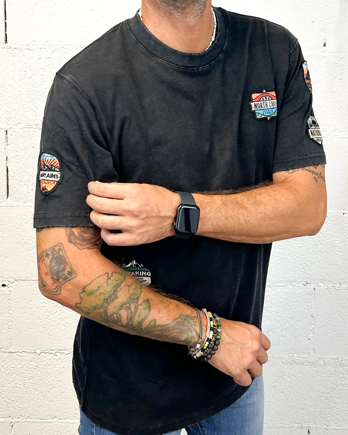 T-shirt Patch GIANNI LUPO Black