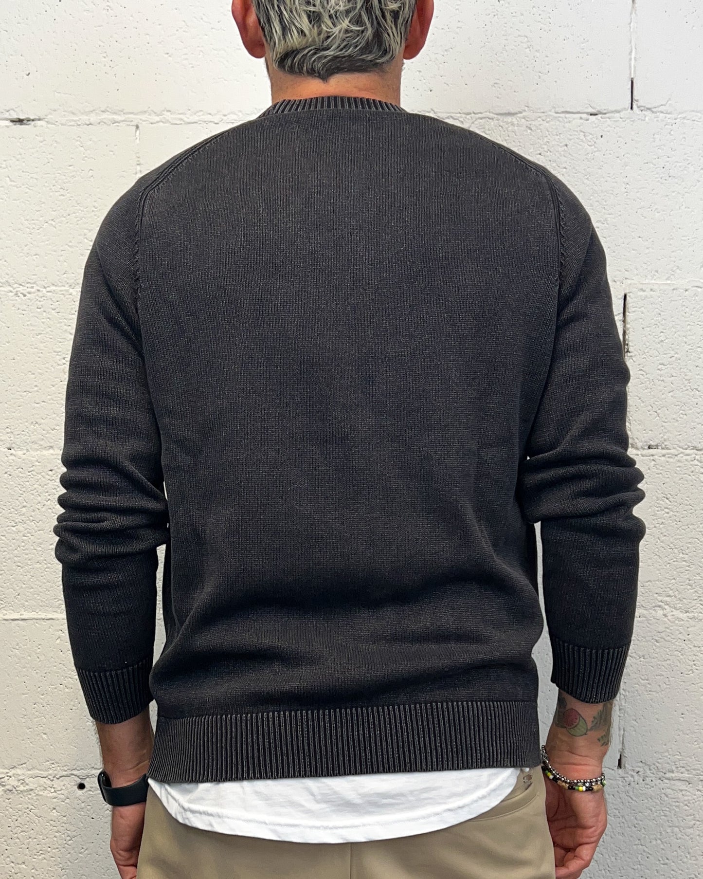 Maglione 100% Cotone OVER-D Raglan Nero