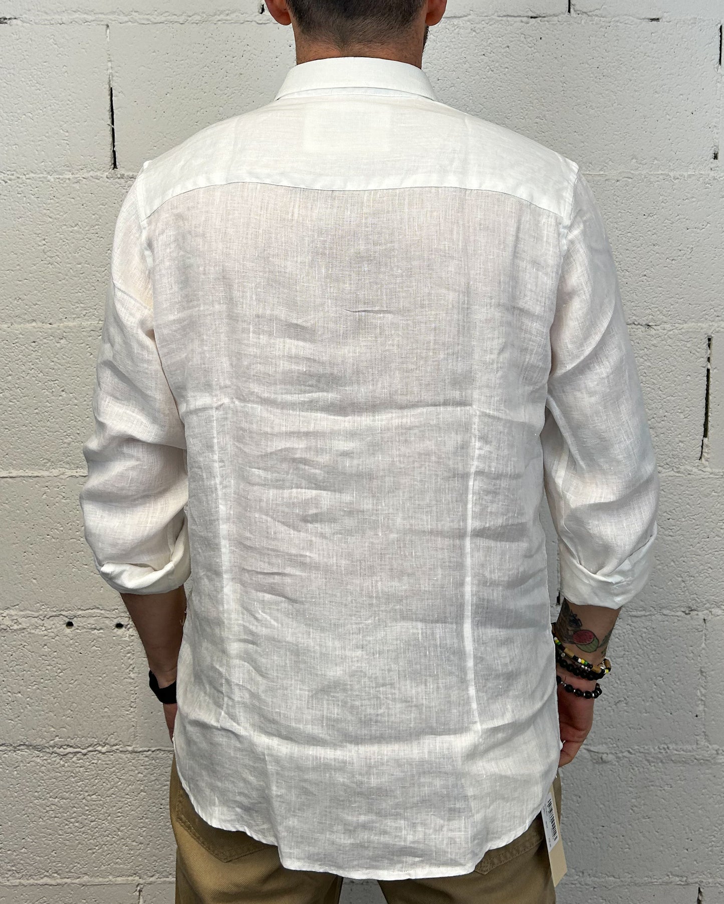 Camicia Lino Classic GIANNI LUPO White