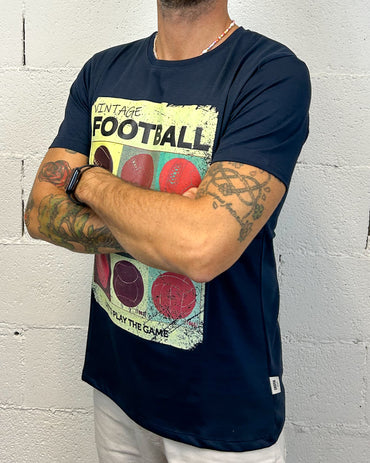 T-shirt DROPIN Football Vintage
