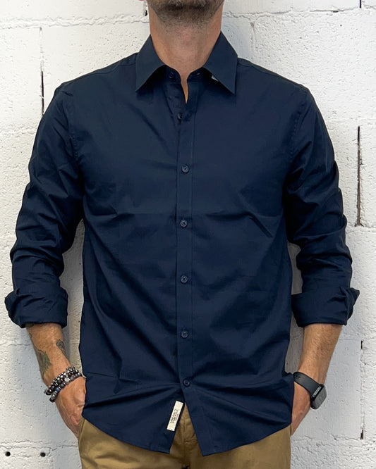 Camicia GIANNI LUPO Slim Blu Navy