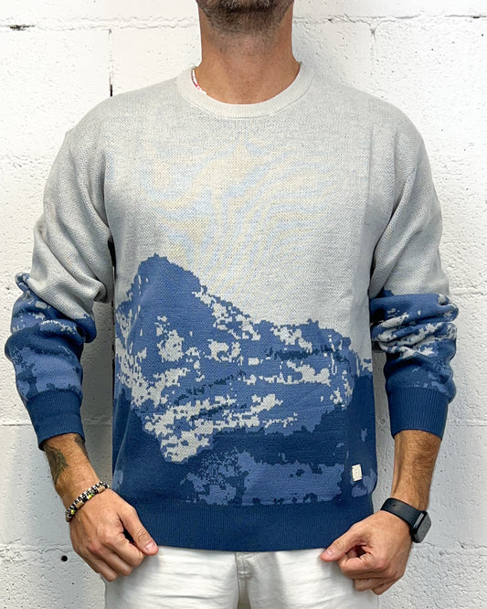 Maglione Fantasy GIANNI LUPO Light Blue