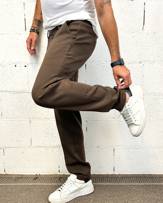 Panta Chino Capri GIANNI LUPO Coffee