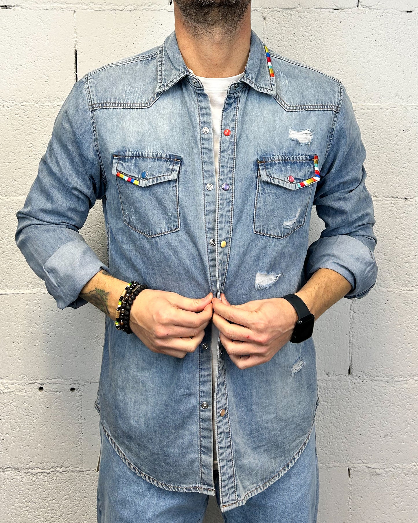 Camicia Jeans Rainbow GIANNI LUPO