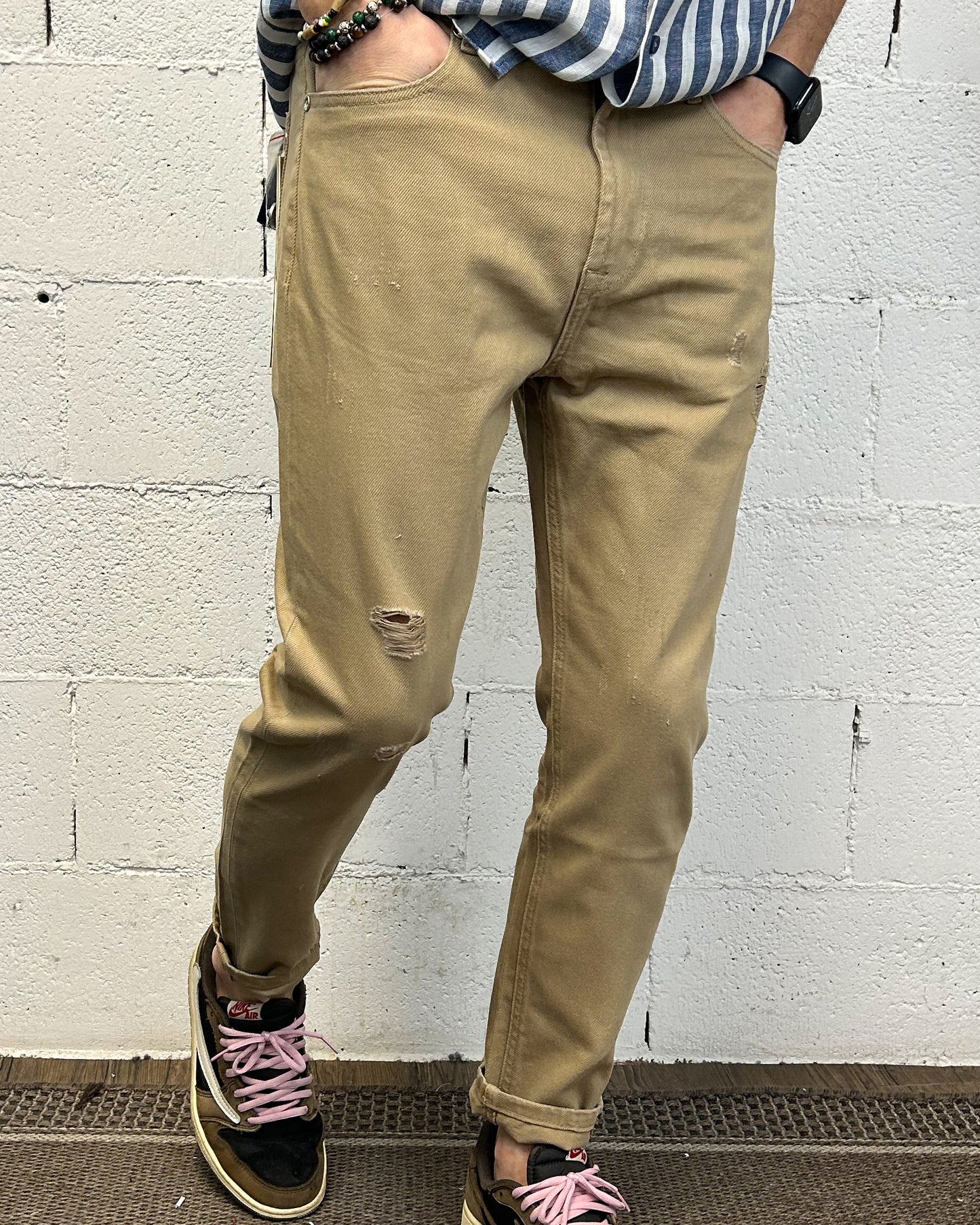 Jeans Mike Carrot GIANNI LUPO Camel