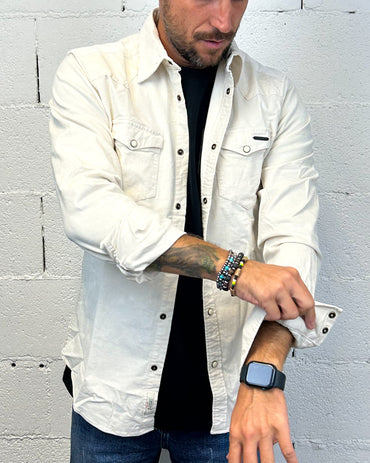 Camicia Vellutino GIANNI LUPO Panna