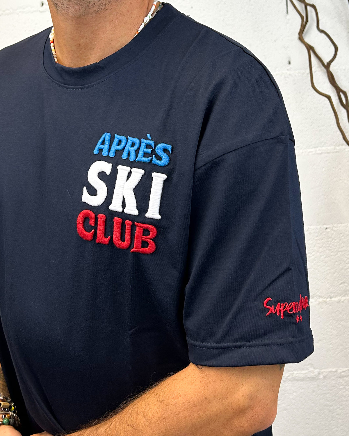 T-shirt SUPERCULTURE Oversize Après Sky Blu