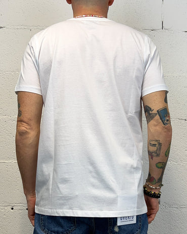T-shirt Cotone Mercerizzato OVER-D Bianca