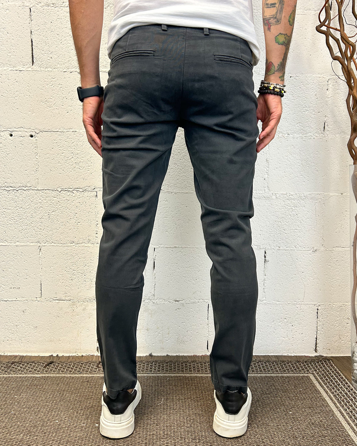 Chino Tahoma GIANNI LUPO Slim Dark Grey