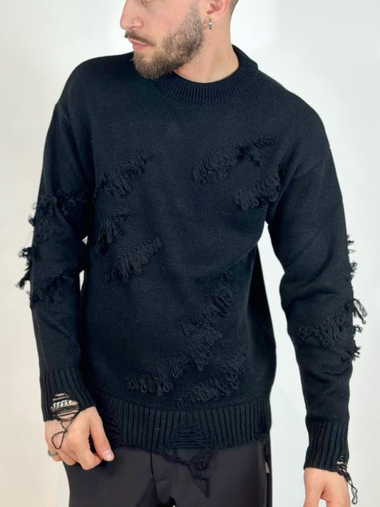 Girocollo ADON Rotture Nero