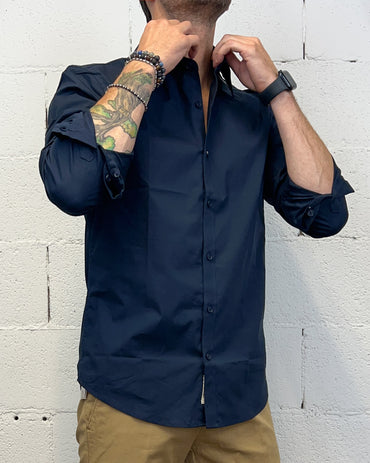 Camicia GIANNI LUPO Slim Blu Navy