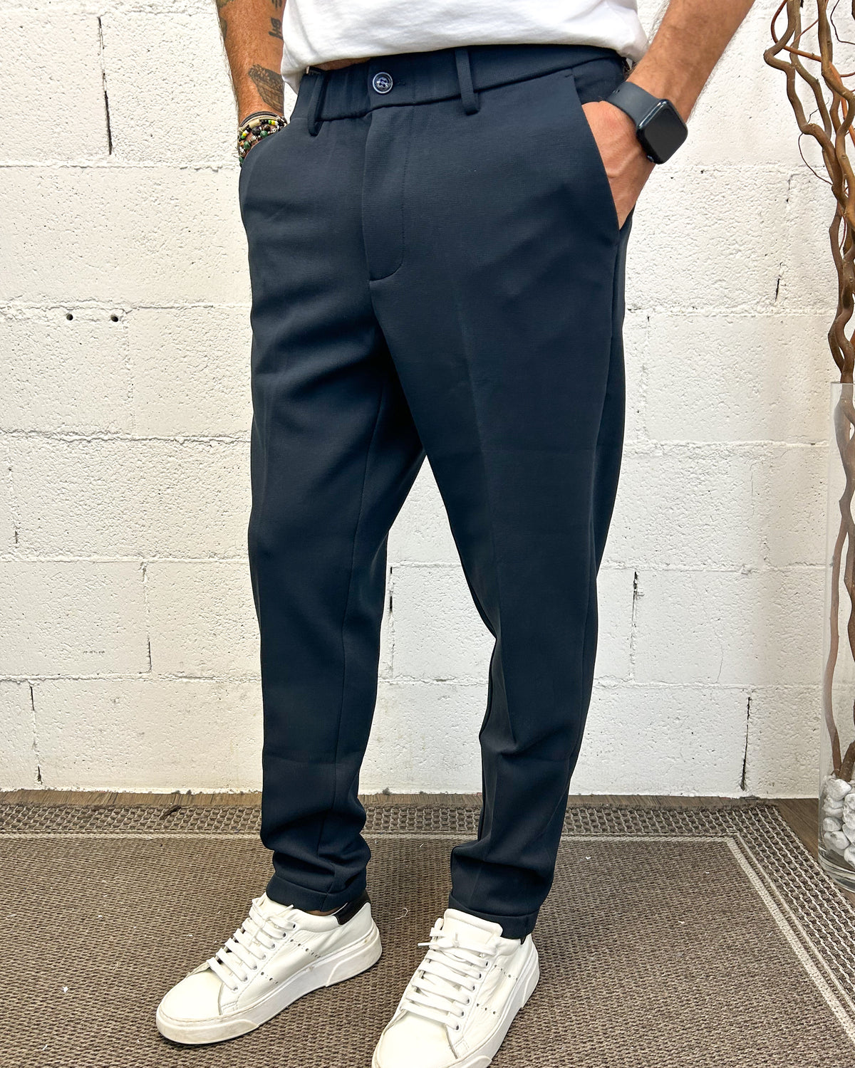 Panta Chino Capri GIANNI LUPO Navy