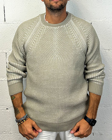 Maglione Raglan OVER-D beige