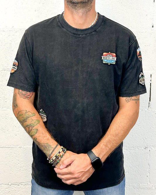 T-shirt Patch GIANNI LUPO Black