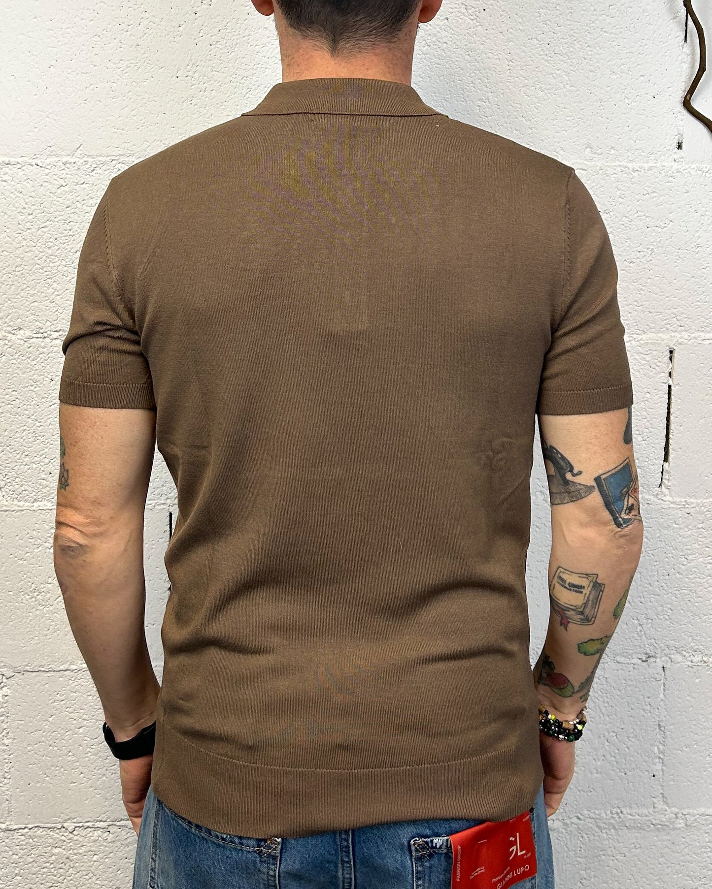 Polo Filo GIANNI LUPO Tobacco