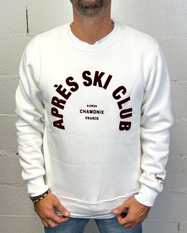 Felpa SUPERCULTURE Après Ski White