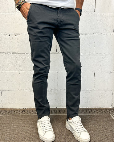 Chino Tahoma GIANNI LUPO Slim Dark Grey