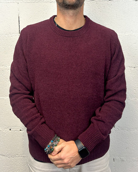 Maglione Ciniglia GIANNI LUPO Bordeaux