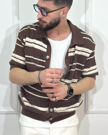 Camicia Filo QYB Chocolate