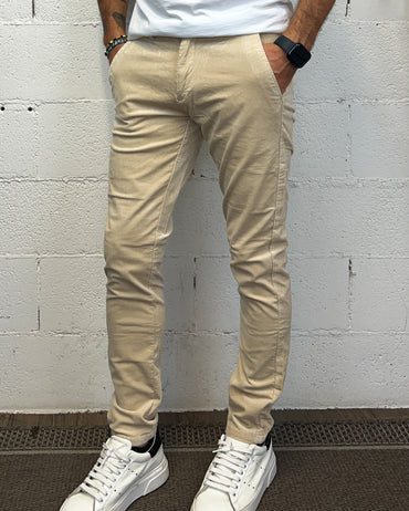 Chino Velluto Costa Piccola GIANNI LUPO Beige