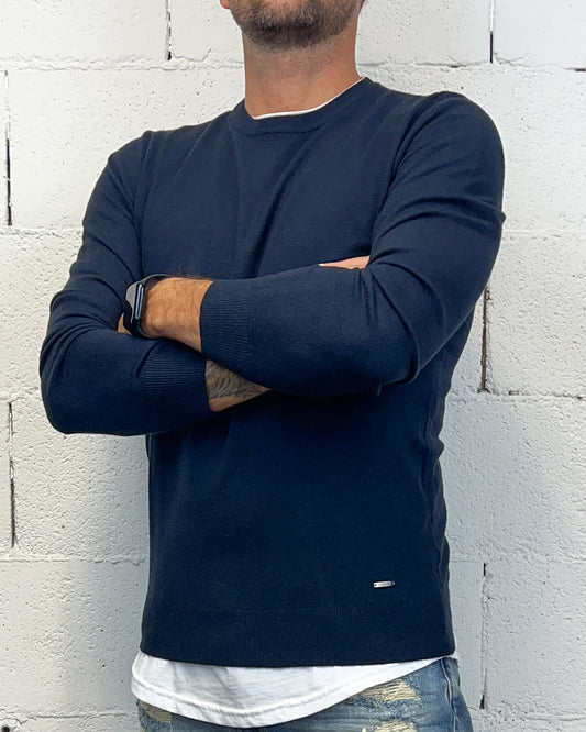 Paricollo Viscosa GIANNI LUPO Navy