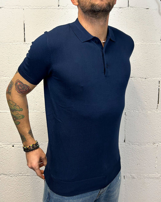 Polo Filo GIANNI LUPO Navy