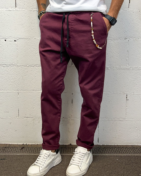 Pantalaccio Denim OVER-D Bordeaux