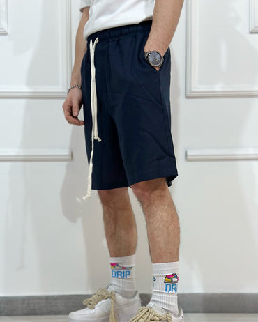 Bermudone Lino CHROY Blu