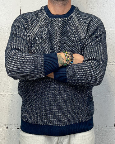 Maglione Raglan OVER-D Blu