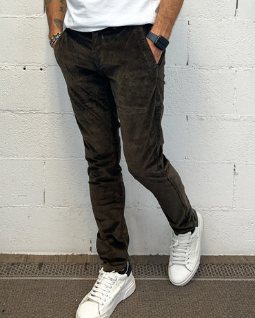 Chino Velluto Costa Piccola GIANNI LUPO Coffee