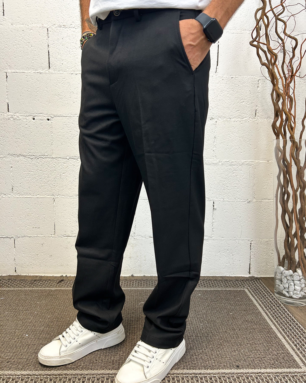 Panta Loose GIANNI LUPO Black