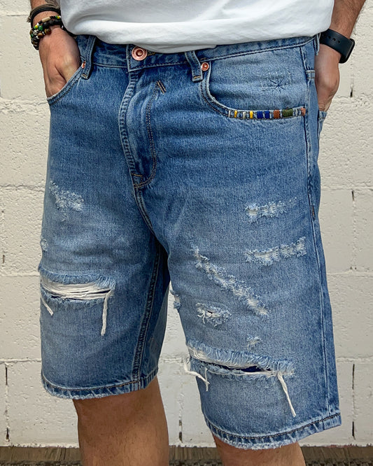 Bermuda Jeans GIANNI LUPO Rainbow Green Jack